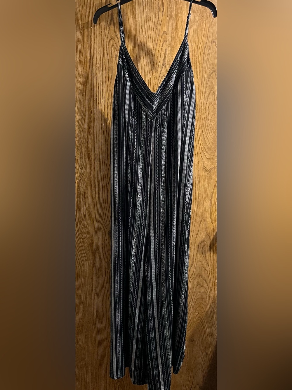 Xhilaration Black & White Vertical  romper/jumpsuit